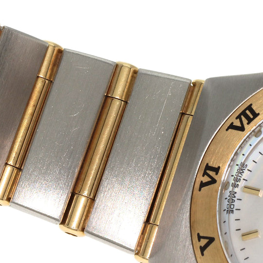 OMEGA Watches Quartz 1262.70 Stainless Steel , SSxK18YG gold Constellation Mini White shell dial Women Used Authentic