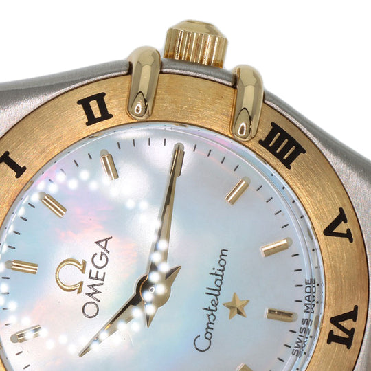OMEGA Watches Quartz 1262.70 Stainless Steel , SSxK18YG gold Constellation Mini White shell dial Women Used Authentic