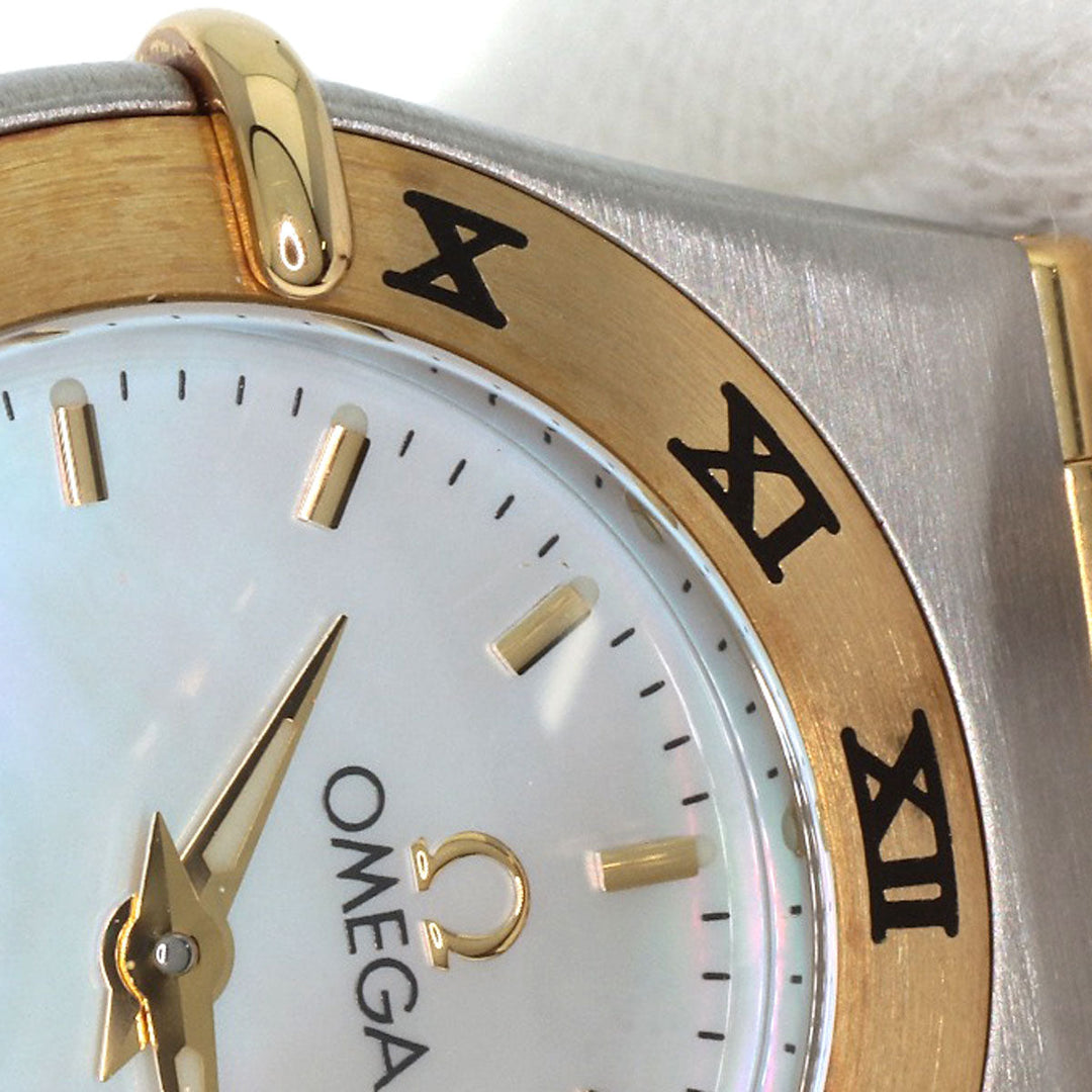 OMEGA Watches Quartz 1262.70 Stainless Steel , SSxK18YG gold Constellation Mini White shell dial Women Used Authentic