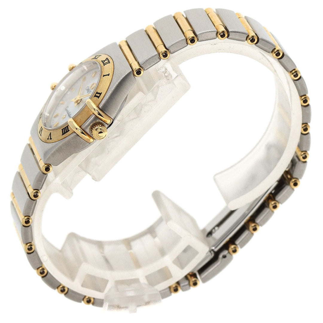 OMEGA Watches Quartz 1262.70 Stainless Steel , SSxK18YG gold Constellation Mini White shell dial Women Used Authentic
