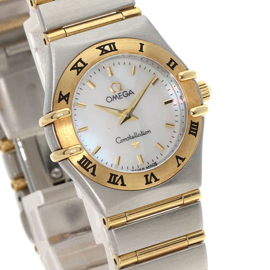 OMEGA Watches Quartz 1262.70 Stainless Steel , SSxK18YG gold Constellation Mini White shell dial Women Used Authentic
