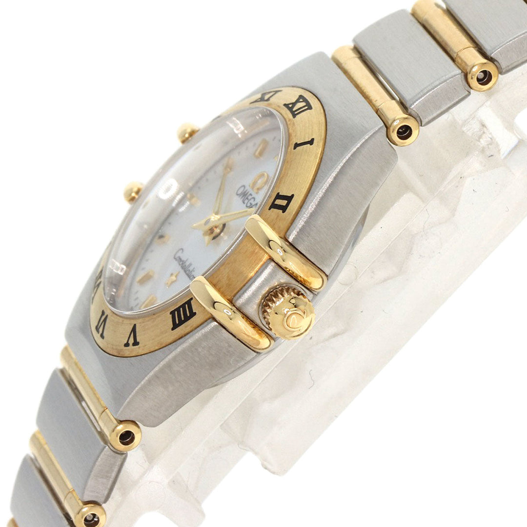 OMEGA Watches Quartz 1262.70 Stainless Steel , SSxK18YG gold Constellation Mini White shell dial Women Used Authentic