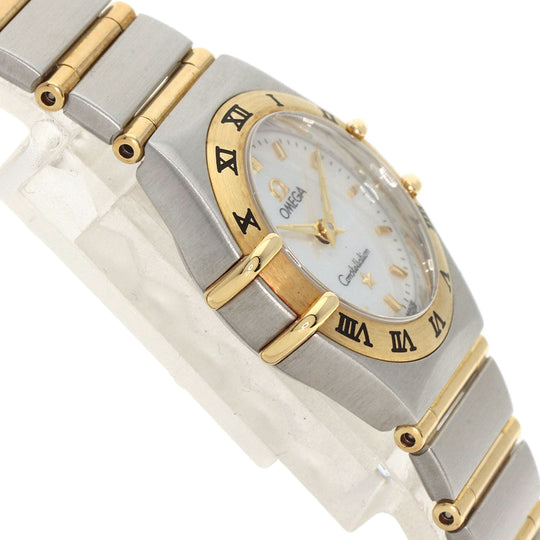 OMEGA Watches Quartz 1262.70 Stainless Steel , SSxK18YG gold Constellation Mini White shell dial Women Used Authentic