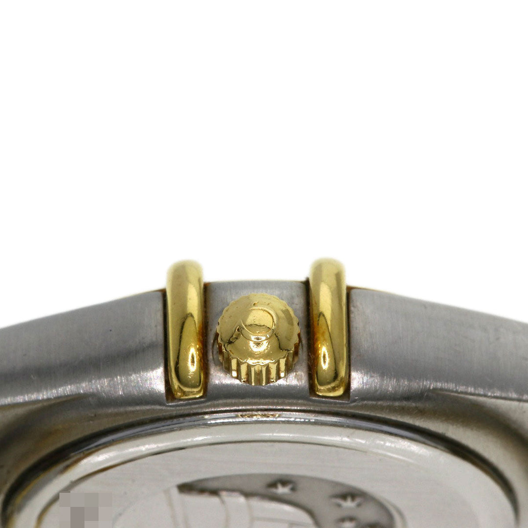 OMEGA Watches Quartz 1262.75 Stainless Steel , SSxK18YG Silver Constellation Mini 12P Diamond White shell dial Women Used Authentic