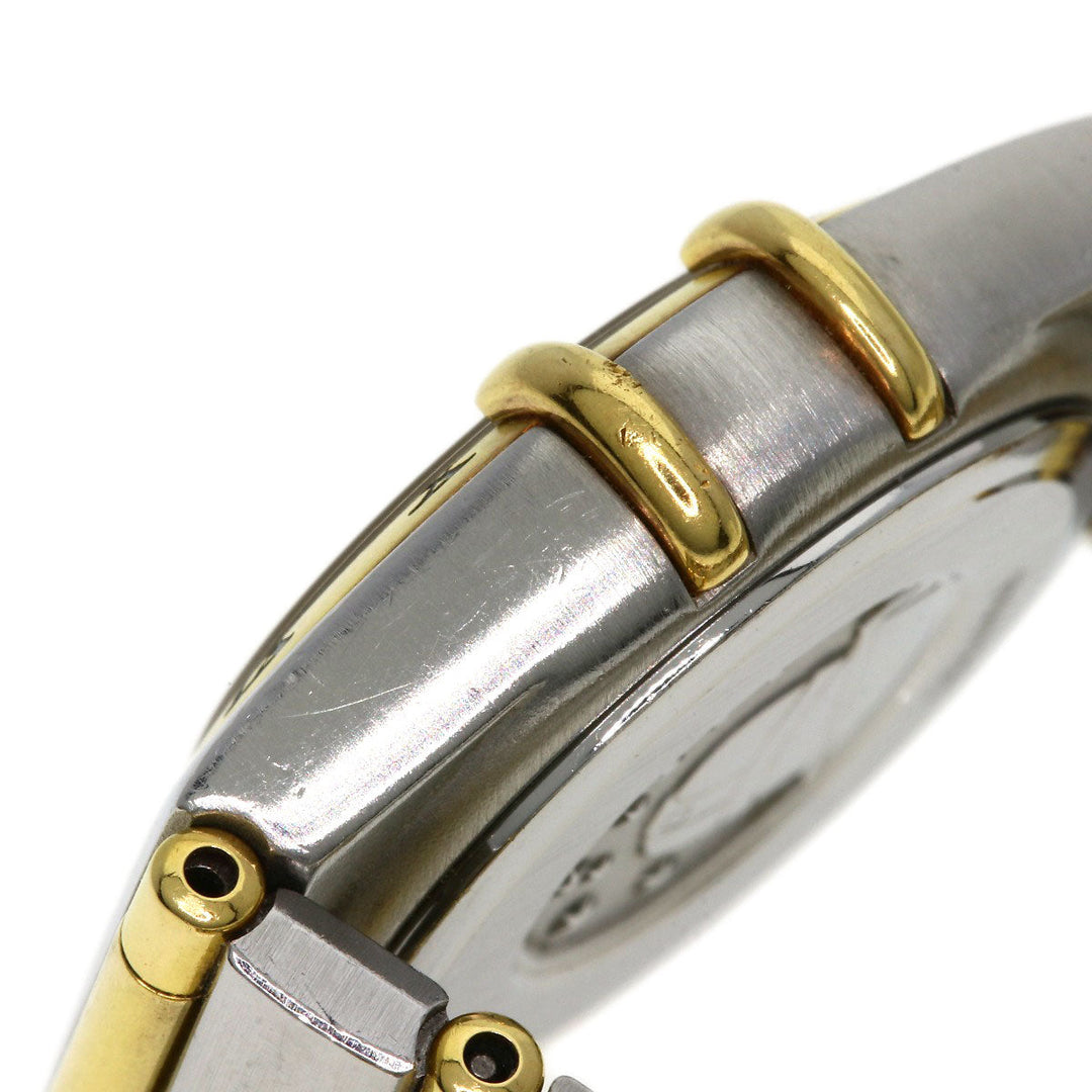 OMEGA Watches Quartz 1262.75 Stainless Steel , SSxK18YG Silver Constellation Mini 12P Diamond White shell dial Women Used Authentic