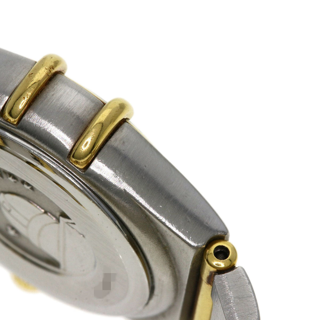 OMEGA Watches Quartz 1262.75 Stainless Steel , SSxK18YG Silver Constellation Mini 12P Diamond White shell dial Women Used Authentic