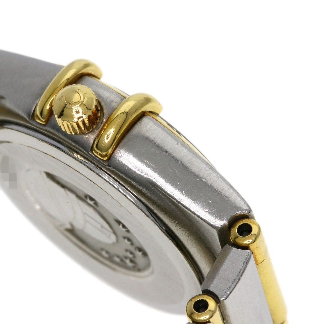 OMEGA Watches Quartz 1262.75 Stainless Steel , SSxK18YG Silver Constellation Mini 12P Diamond White shell dial Women Used Authentic