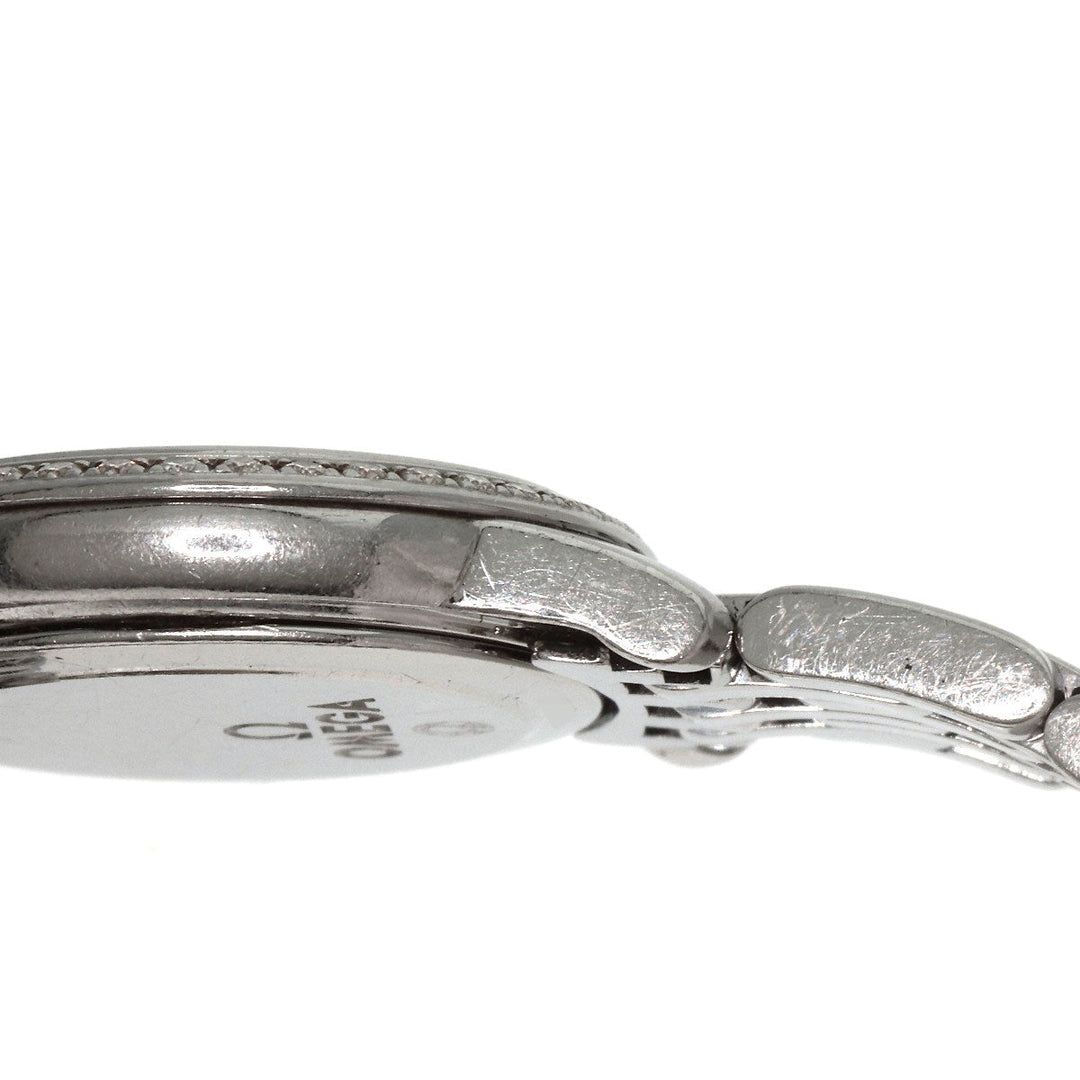 OMEGA Watches Quartz 4575.75 Stainless Steel, Stainless Steel, Diamond Silver De Ville Prestige Diamond White shell dial Women Used Authentic
