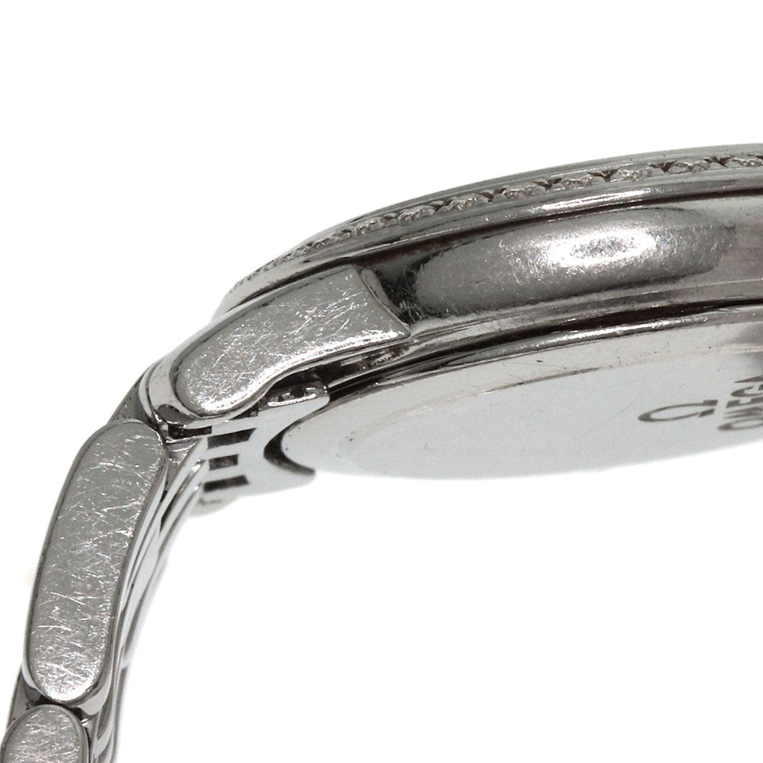 OMEGA Watches Quartz 4575.75 Stainless Steel, Stainless Steel, Diamond Silver De Ville Prestige Diamond White shell dial Women Used Authentic