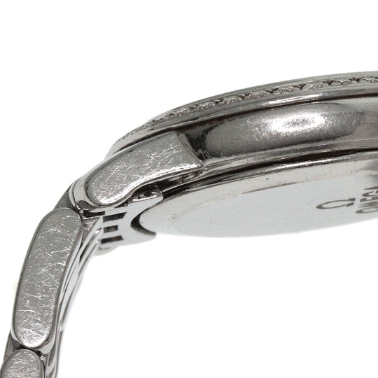 OMEGA Watches Quartz 4575.75 Stainless Steel, Stainless Steel, Diamond Silver De Ville Prestige Diamond White shell dial Women Used Authentic