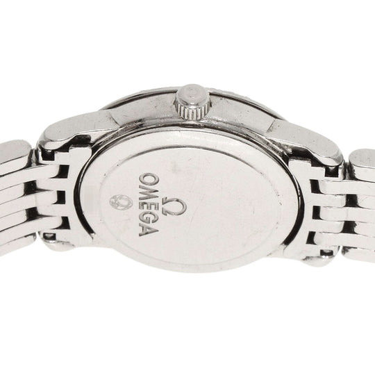 OMEGA Watches Quartz 4575.75 Stainless Steel, Stainless Steel, Diamond Silver De Ville Prestige Diamond White shell dial Women Used Authentic
