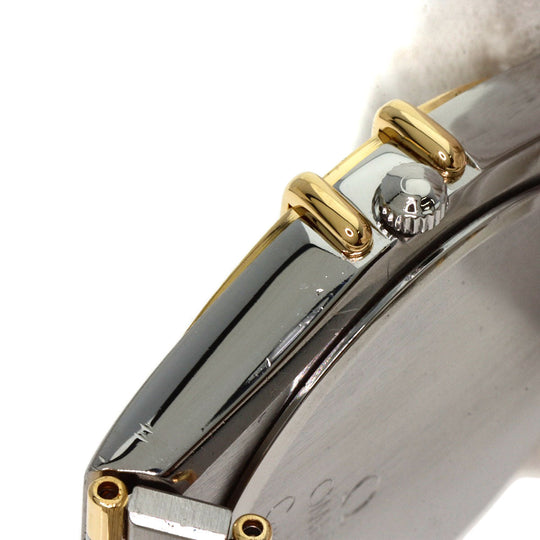 OMEGA Watches Quartz Stainless Steel, SSxK18YG, Diamond gold Constellation Day Date Diamond Bezel gold dial mens Used Authentic