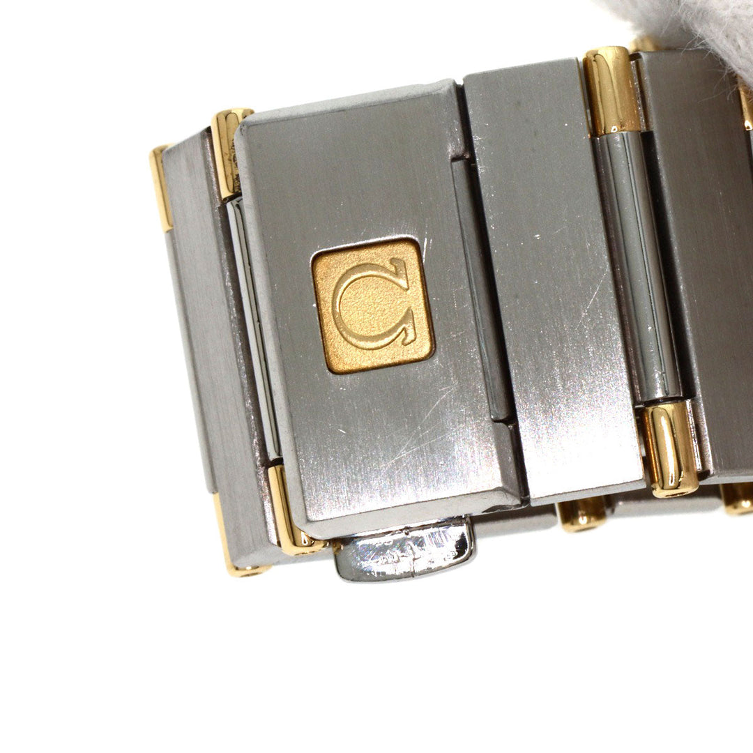 OMEGA Watches Quartz Stainless Steel, SSxK18YG, Diamond gold Constellation Day Date Diamond Bezel gold dial mens Used Authentic