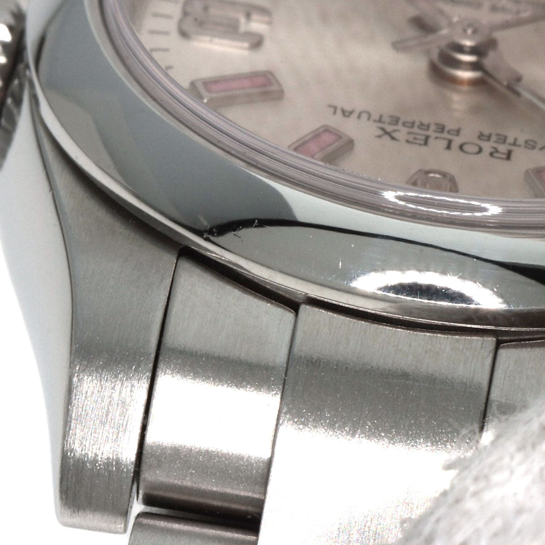 ROLEX Watches Mechanical Automatic 176200 Stainless Steel , Stainless Steel Silver Oyster Perpetual 26 Silver dial Women Used Authentic