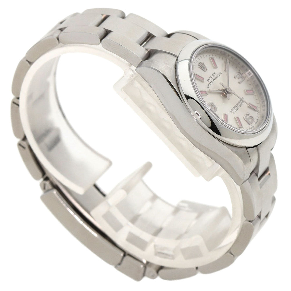 ROLEX Watches Mechanical Automatic 176200 Stainless Steel , Stainless Steel Silver Oyster Perpetual 26 Silver dial Women Used Authentic