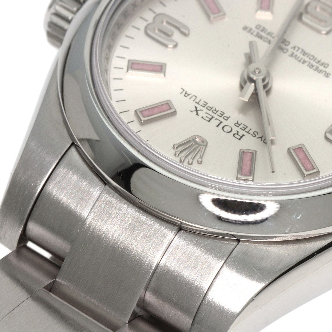 ROLEX Watches Mechanical Automatic 176200 Stainless Steel , Stainless Steel Silver Oyster Perpetual 26 Silver dial Women Used Authentic