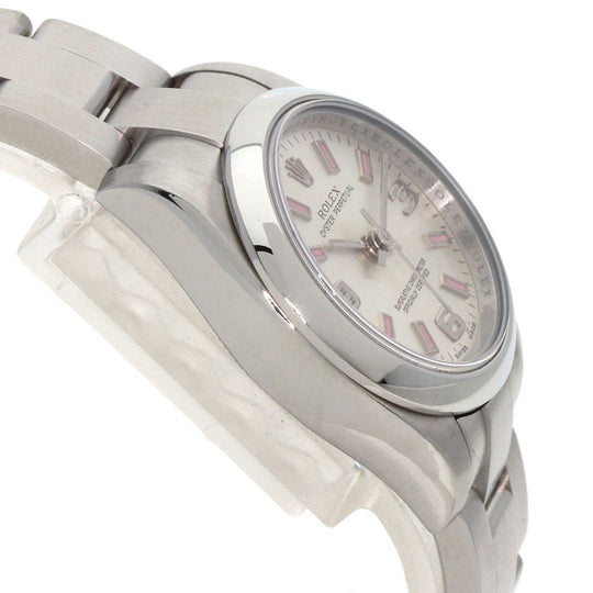 ROLEX Watches Mechanical Automatic 176200 Stainless Steel , Stainless Steel Silver Oyster Perpetual 26 Silver dial Women Used Authentic