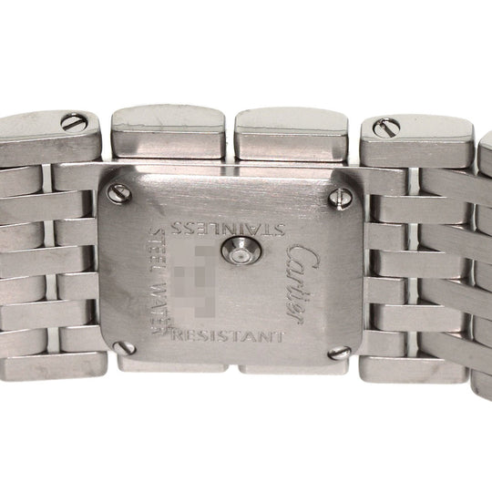 CARTIER Watches Quartz W61003T9 Stainless Steel , Stainless Steel Silver PANTHERE Ryuban Pink shell dial Women Used Authentic