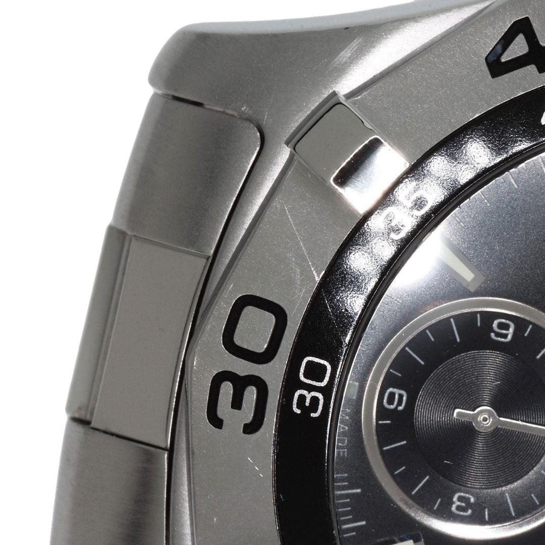 TAG HEUER Watches Mechanical Automatic CAF2110 Stainless Steel Silver Aqua Racer Chronograph black dial