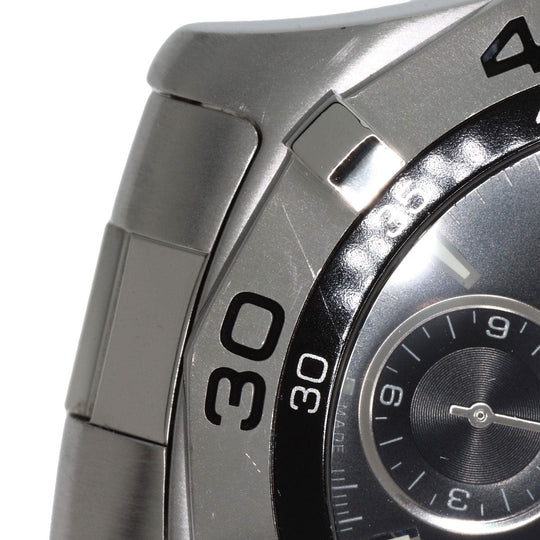 TAG HEUER Watches Mechanical Automatic CAF2110 Stainless Steel Silver Aqua Racer Chronograph black dial