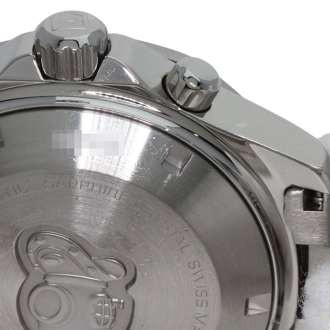 TAG HEUER Watches Mechanical Automatic CAF2110 Stainless Steel Silver Aqua Racer Chronograph black dial