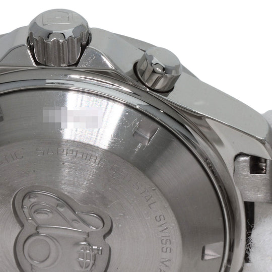 TAG HEUER Watches Mechanical Automatic CAF2110 Stainless Steel Silver Aqua Racer Chronograph black dial