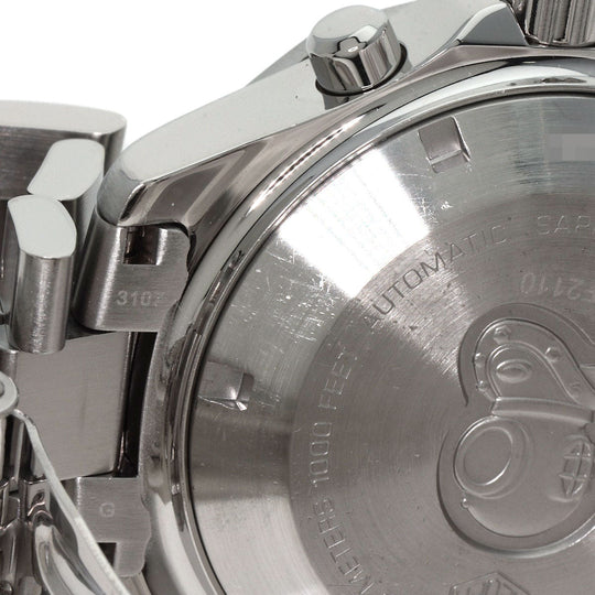 TAG HEUER Watches Mechanical Automatic CAF2110 Stainless Steel Silver Aqua Racer Chronograph black dial