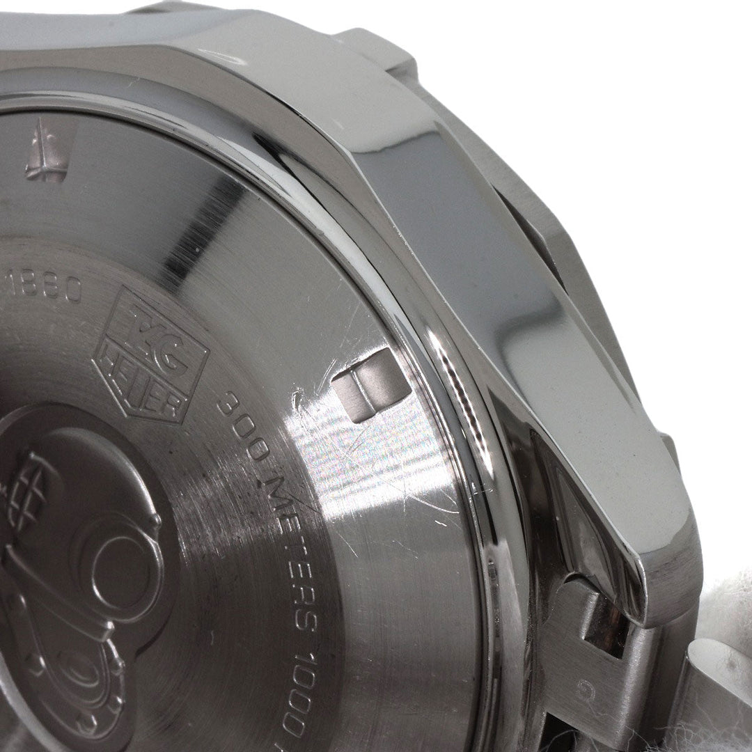 TAG HEUER Watches Mechanical Automatic CAF2110 Stainless Steel Silver Aqua Racer Chronograph black dial
