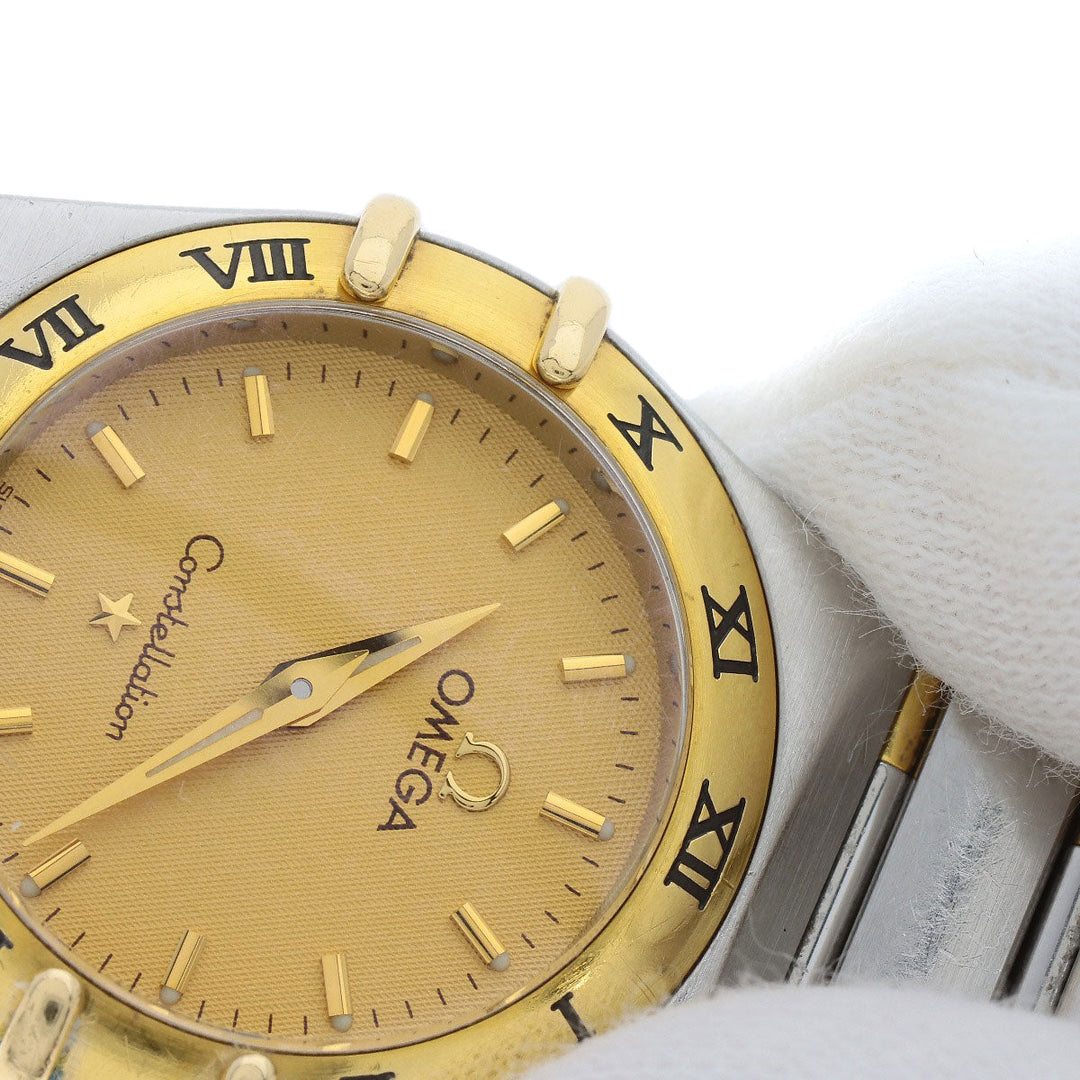 OMEGA Watches Quartz 1262.10 Stainless Steel , SSxK18YG gold Omega Constellation gold dial Women Used Authentic