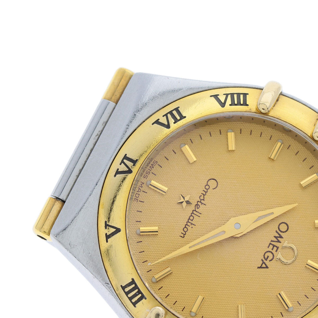 OMEGA Watches Quartz 1262.10 Stainless Steel , SSxK18YG gold Omega Constellation gold dial Women Used Authentic