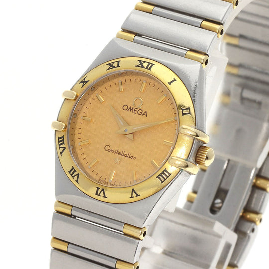 OMEGA Watches Quartz 1262.10 Stainless Steel , SSxK18YG gold Omega Constellation gold dial Women Used Authentic
