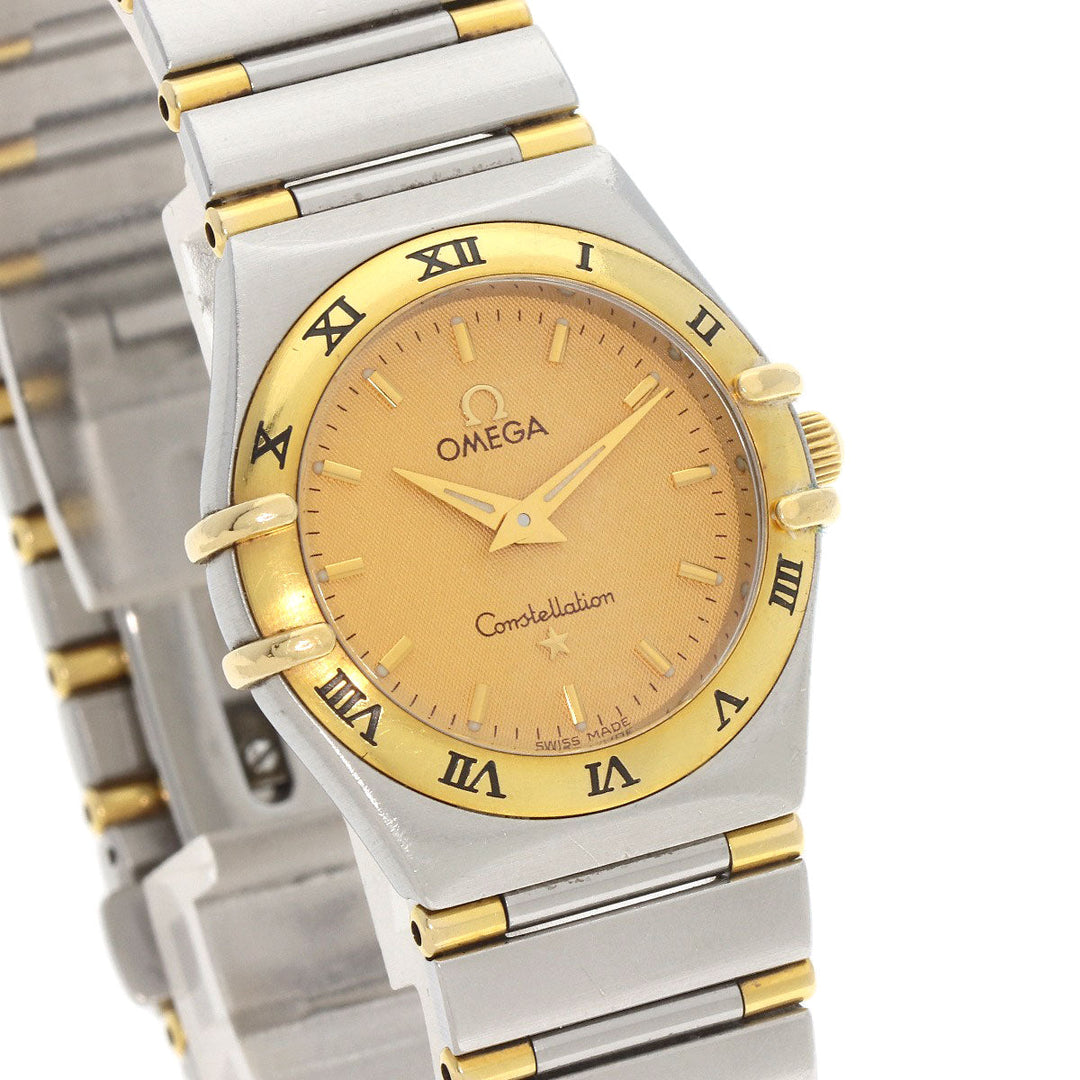 OMEGA Watches Quartz 1262.10 Stainless Steel , SSxK18YG gold Omega Constellation gold dial Women Used Authentic
