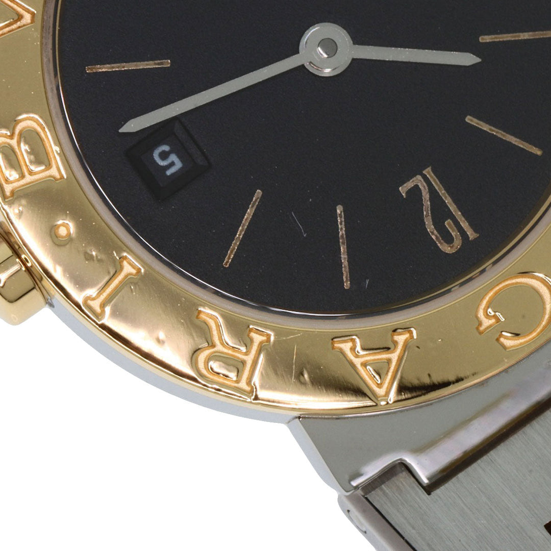 BVLGARI Watches Quartz BB26SGD Stainless Steel , SSxK18YG Silver Bulgari Bulgari black dial Women Used Authentic