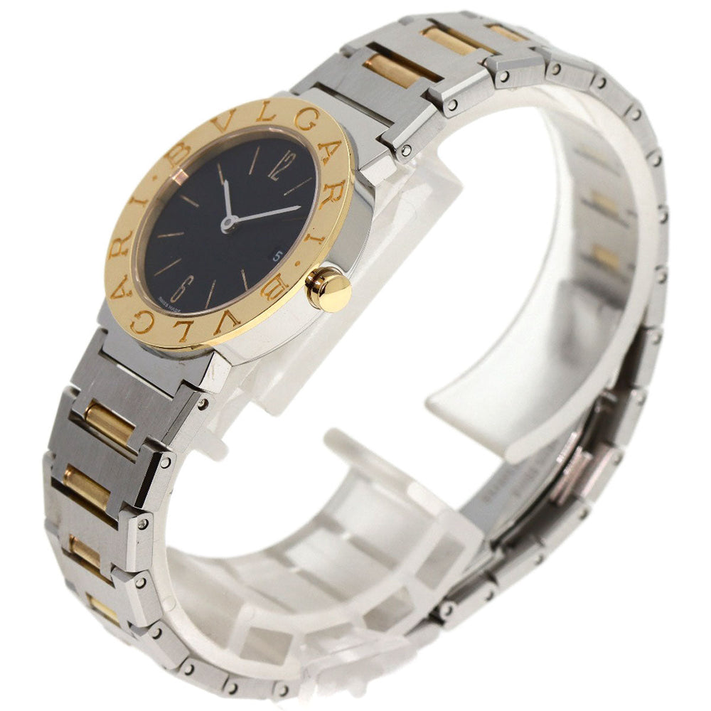 BVLGARI Watches Quartz BB26SGD Stainless Steel , SSxK18YG Silver Bulgari Bulgari black dial Women Used Authentic