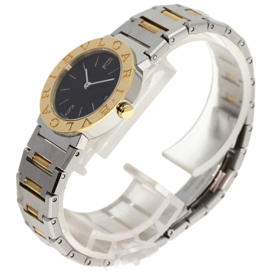 BVLGARI Watches Quartz BB26SGD Stainless Steel , SSxK18YG Silver Bulgari Bulgari black dial Women Used Authentic