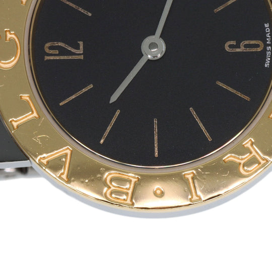BVLGARI Watches Quartz BB26SGD Stainless Steel , SSxK18YG Silver Bulgari Bulgari black dial Women Used Authentic
