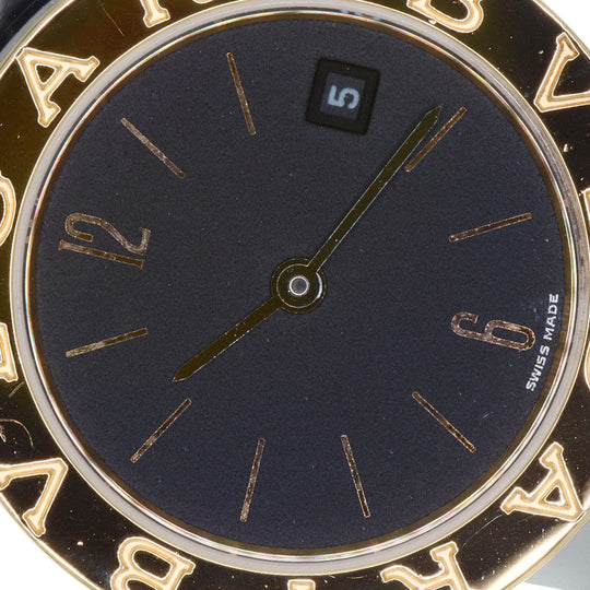 BVLGARI Watches Quartz BB26SGD Stainless Steel , SSxK18YG Silver Bulgari Bulgari black dial Women Used Authentic