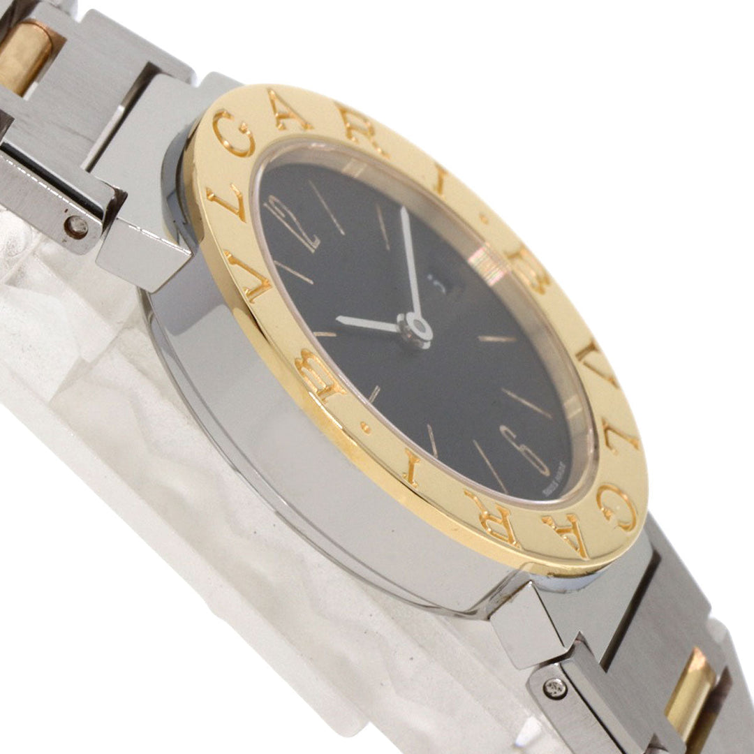 BVLGARI Watches Quartz BB26SGD Stainless Steel , SSxK18YG Silver Bulgari Bulgari black dial Women Used Authentic