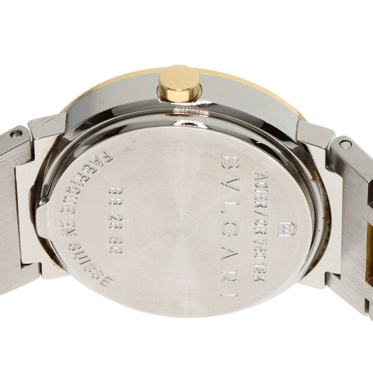 BVLGARI Watches Quartz BB26SGD Stainless Steel , SSxK18YG Silver Bulgari Bulgari black dial Women Used Authentic