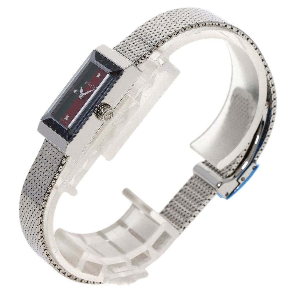 GUCCI Watches Quartz YA147.51 Stainless Steel , Stainless Steel Silver G frame Green x red x blue dial Women Used Authentic