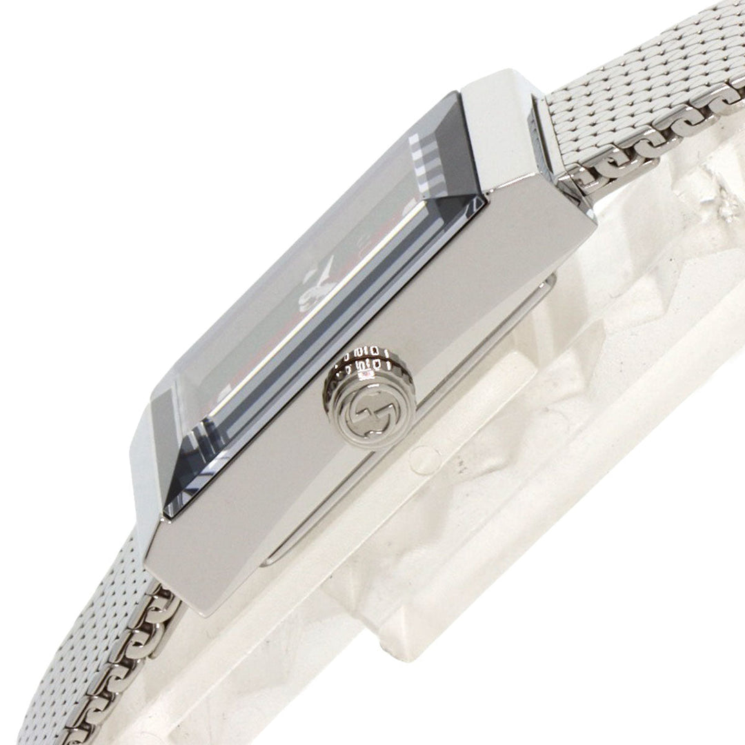 GUCCI Watches Quartz YA147.51 Stainless Steel , Stainless Steel Silver G frame Green x red x blue dial Women Used Authentic