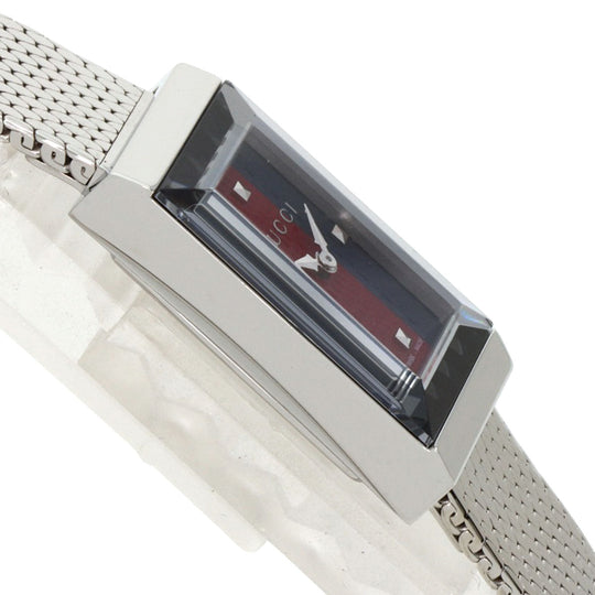 GUCCI Watches Quartz YA147.51 Stainless Steel , Stainless Steel Silver G frame Green x red x blue dial Women Used Authentic