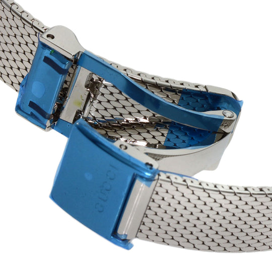 GUCCI Watches Quartz YA147.51 Stainless Steel , Stainless Steel Silver G frame Green x red x blue dial Women Used Authentic