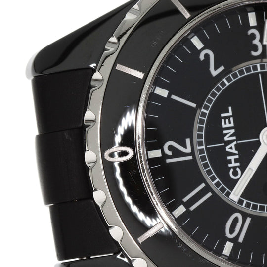 CHANEL Watches Mechanical Automatic H0684 Ceramic, Rubber black J12 1.5" black dial mens Used Authentic
