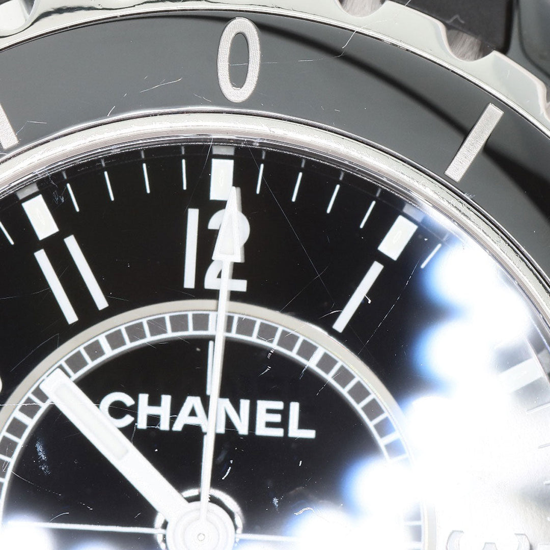 CHANEL Watches Mechanical Automatic H0684 Ceramic, Rubber black J12 1.5" black dial mens Used Authentic
