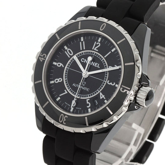CHANEL Watches Mechanical Automatic H0684 Ceramic, Rubber black J12 1.5" black dial mens Used Authentic