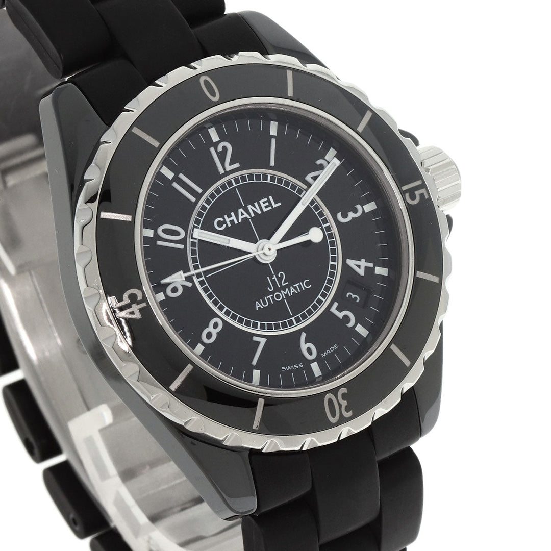 CHANEL Watches Mechanical Automatic H0684 Ceramic, Rubber black J12 1.5" black dial mens Used Authentic
