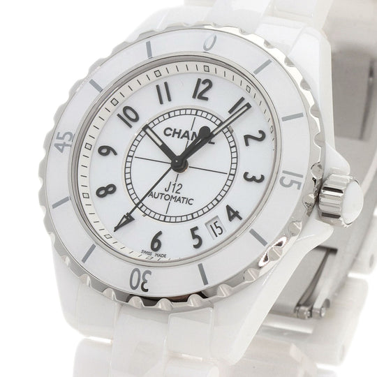 CHANEL Watches Mechanical Automatic H0970 Ceramic, Ceramic white J12 1.5" White Ceramic white dial mens Used Authentic