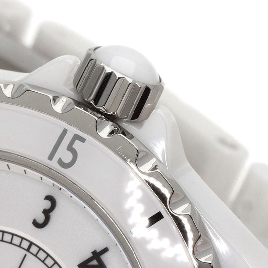 CHANEL Watches Mechanical Automatic H0970 Ceramic, Ceramic white J12 1.5" White Ceramic white dial mens Used Authentic