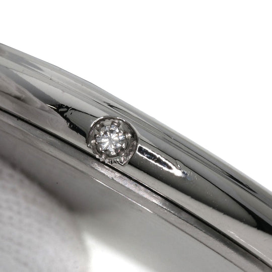 SEIKO Watches Quartz GBAD011 8N70-6120 PT900, leather Silver CREDOR Diamond Silver dial mens Used Authentic